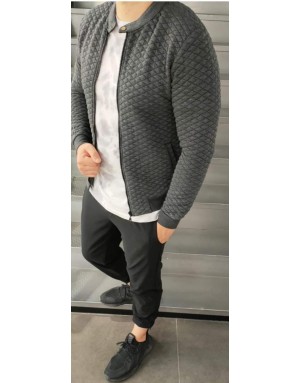 Vyriškas stilingas pilkas džemperis