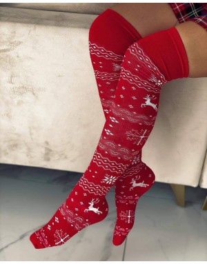 Kalėdinės moteriškos raudonos kojinės