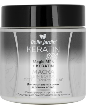 Belle Jardin keratin spa Magic milk + Keratin plaukų kaukė