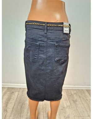 Moteriški didelių dydžių džinsiniai sijonai